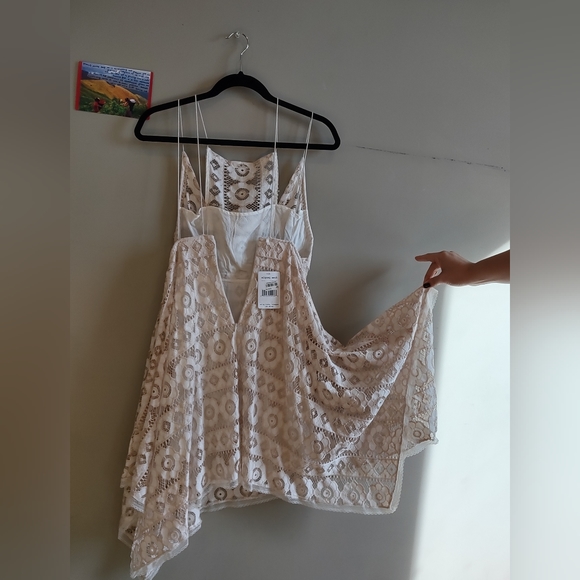 Free People Cream Lace Sun Dress - Picture 4 of 6